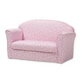 thumbnail image 1 of Baxton Studio Erica Pink and White Upholstered Kids 2-Seater Sofa, 1 of 8
