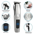 thumbnail image 3 of 16 in 1 Hair Clippers, IPX7 Waterproof Hair Beard Trimmer USB Rechargeable Men's Cordless Haircut Groomer Kit w/2-Speed Adjustable, Barber Cape, Storage Stand for Face Nose Ear, 3 of 5