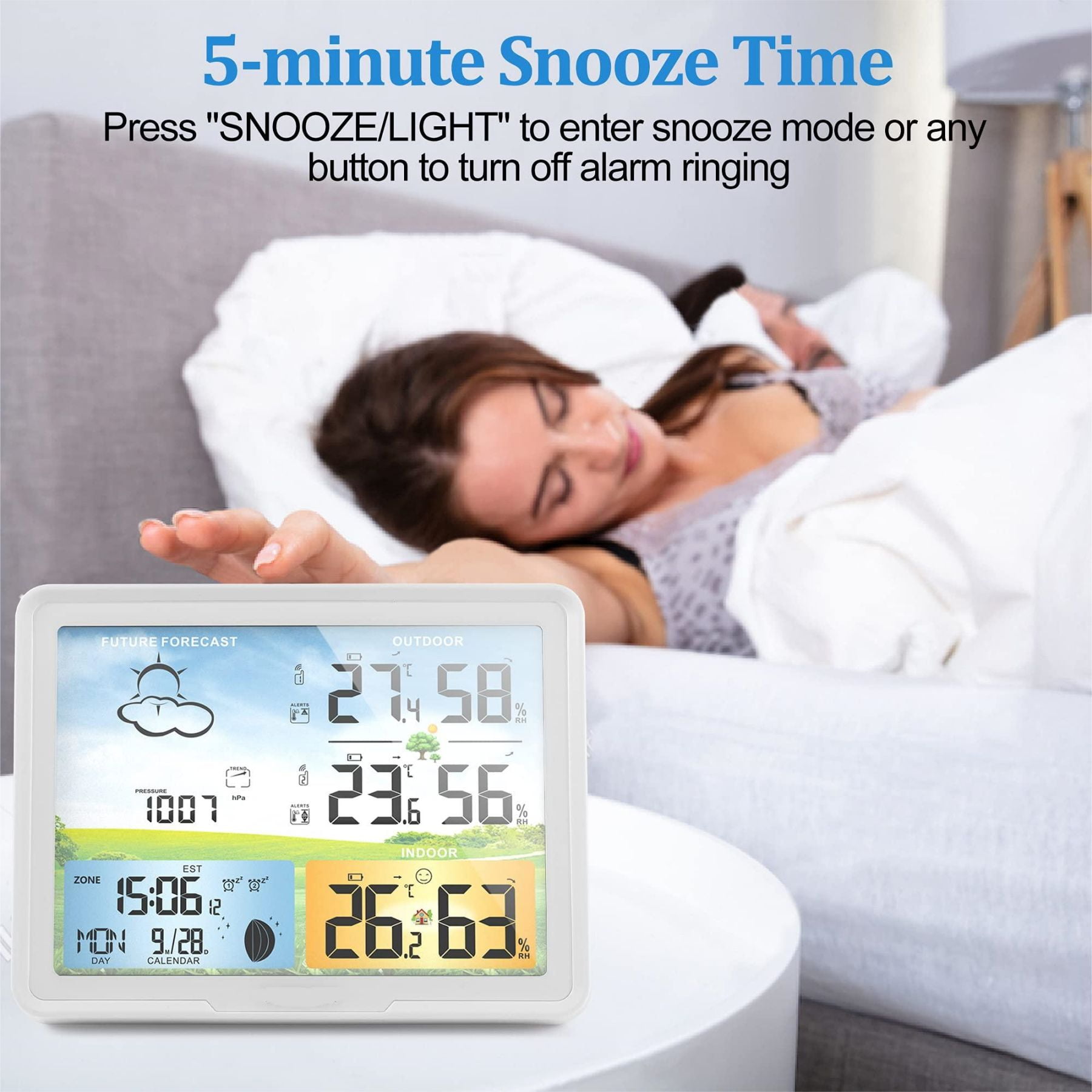Weather Station Wireless Indoor Outdoor Home Weather Stations with