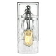 thumbnail image 5 of SAFAVIEH Jobie LED Chrome Iron Wall Sconce with Clear Shade, Set of 2, 5 of 10