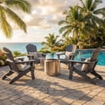 thumbnail image 5 of JEKO&JEKO Folding Adirondack Chair Set of 4 with Cup Holder, HIPS All-Weather Outdoor Chair for Patio, Garden, Backyard, Deck – Gray, 5 of 5