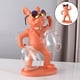 thumbnail image 4 of Botellero con forma de animales de dibujos animados, estatua de animal, organizador de copas de vino para decoración de bodas, fiestas, hogar, oficina, cafetería, bar, regalos de naranja, 4 of 8