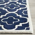 thumbnail image 3 of SAFAVIEH Chatham Diego Geometric Wool Area Rug, Dark Blue/Ivory, 5' x 8', 3 of 7