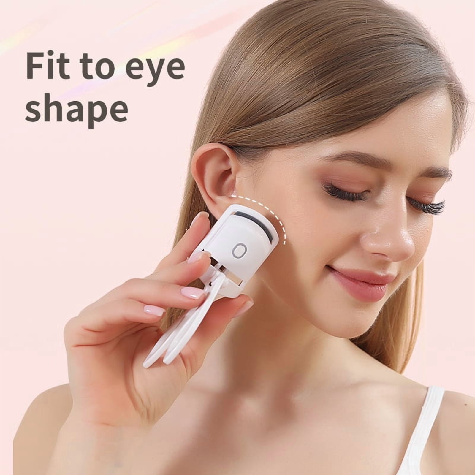 Electric Heated Eyelash Curler for Women,Portable USB Rechargeable Heated Lash Curler with Quick Heat-Up,24H Natural Curl, Makeup Tool