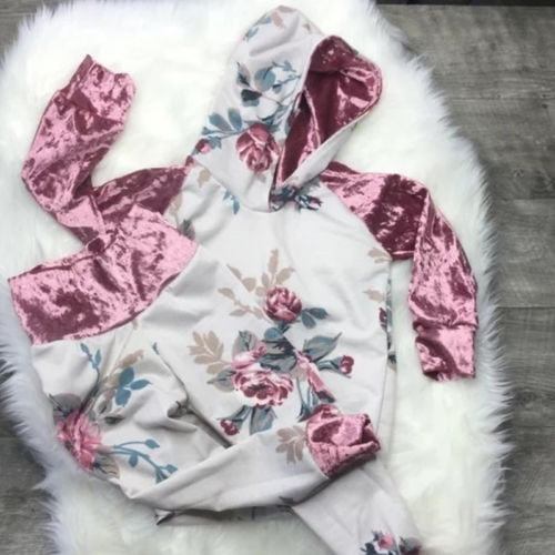 baby velvet tracksuit