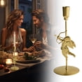 thumbnail image 2 of Cupid Candle Holder Centerpiece for Valentine's Day Metal Cupid Tabletop Sign Table Decorations for Wedding Anniversary Wedding Party Gifts Supplies (Elegant, Metal), 2 of 4