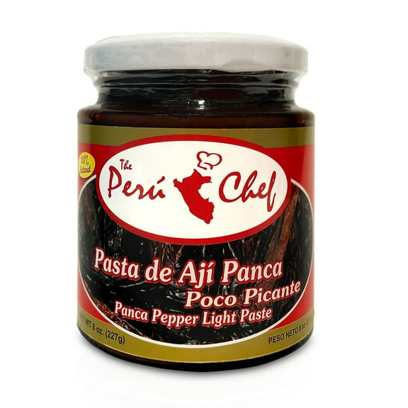 Peruchef Pasta de Aji Panca poco Picante Peru | Light Panca Pepper Paste 8oz