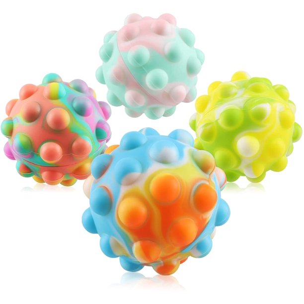 Group Vertical (20 Pack) PopIt Round Ball Stress Relief BPA Free ADD