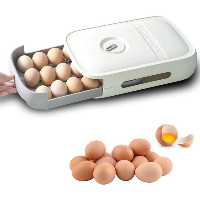 Caja de huevos, bandejas de plástico para almacenamiento de huevos, caja de almacenamiento de cajones resistente al polvo adaptada a neveras de cocina de pícnic esquí esquí Gafas de esquí