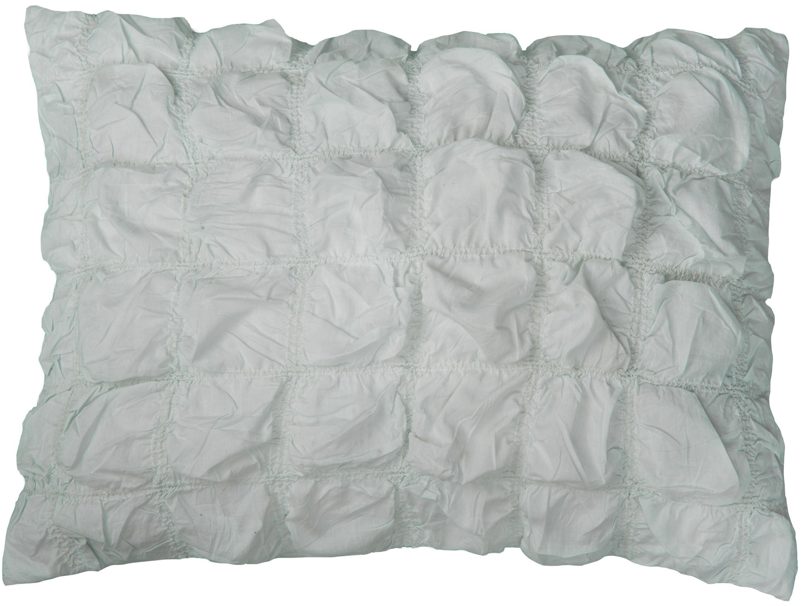 Rizzy home BT1661 AQUA 20x26 Cotton Voile Bedding Sham