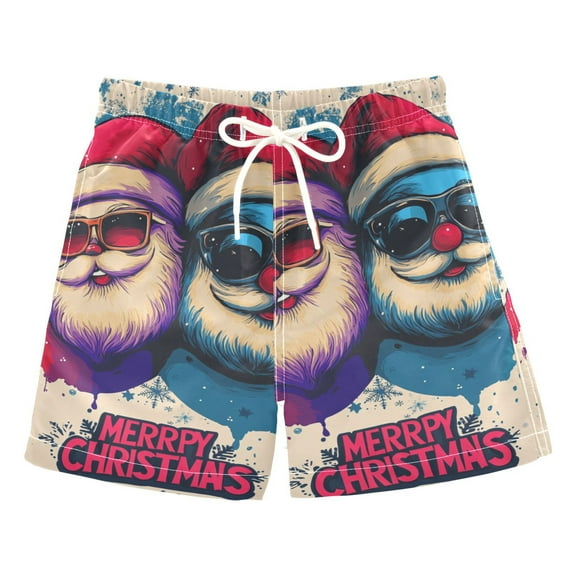 Santa Brothers Boys Swim Trunks Quick Dry Boy Swim Shorts for 3-14 Years