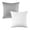 Light Gray & White, variant on Phantoscope Decorative Throw Pillow Set, Soft Silky Velvet & Soft Pleated Velvet Bundle, for Sofa Couch Bedroom, Dark Red & Wine Red, 18" x 18"