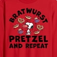 thumbnail image 2 of Peanuts - Bratwurst Pretzel And Repeat Snoopy - Men's Long Sleeve T-Shirt, 2 of 5