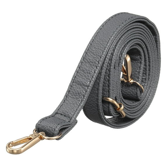 Leather Purse Straps [1Pcs] - 51.2 Inch Adjustable Straps Replacement for Handbags Use for Purse & Crossbody Bag & Handbag - [Gray & Gold]