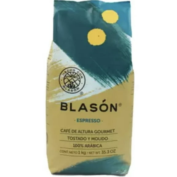 Cafe Blason Espresso Ground Coffee from Mexico - 1Kg