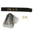 thumbnail image 1 of Bride To Be Tiara Encuadernación Clásica Bride To Be Satin Sash Para Despedidas De Soltera Para Despedida De Soltera ANGGREK Arte y Manualidades, 1 of 8