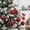 💖 Red_Base#408, variant on Plaid Christmas Ball Ornaments Set, Plastic Fabric Wrapped Baubles for Tree, Mantel and Wreath Decor