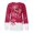 Red, variant on Women Plus Size Christmas Sweatshirt Long Sleeve Shirt Pullover Top