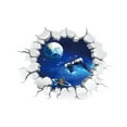 thumbnail image 2 of Xloro 3D Space Wall Stickers Outer Space Planet Vinyl Wall Decals for Home Wall Decor Removable Universe Art for Living Room Bedroom Office (1Pc 16"x17"), 2 of 3