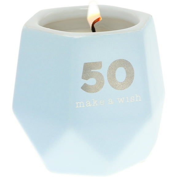 Pavilion Happy Confetti to You Candle - 50 th Birthday Candle 100 % Soy 8oz. Tranquility Scented Candle 50th