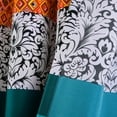 thumbnail image 4 of Lush Decor Boho Stripe Stripe 95" x 52" Stripe Turquoise 100% Polyester 3" Rod Pocket Pair Window Panel, 4 of 9