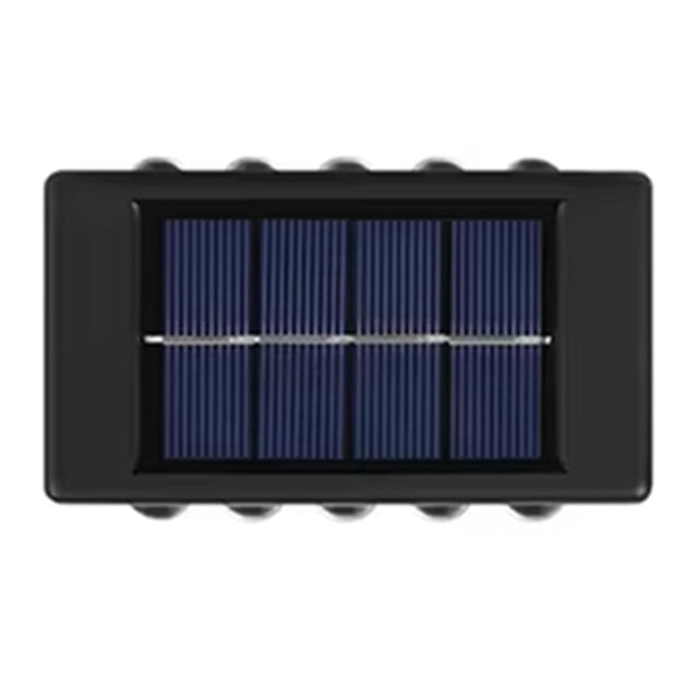 Aplique Solar de Pared para Exteriores, Impermeable, para Decoración de Jardín, Luces de Pared Hacia Arriba y Hacia Abajo, Impermeable, para Bañador de Pared Externo, Lámpara Solar