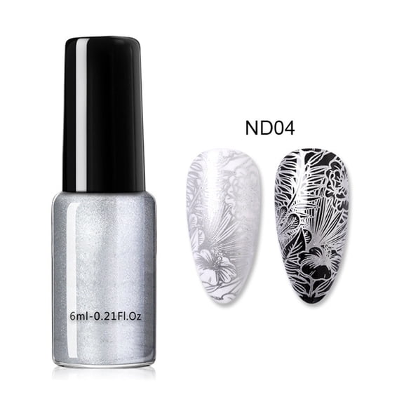 Nail Stamping Polish 6Ml, D - Nail Art Stamping Polishing Gel, Printing Oil for Nail Plates & Diy Design 6Ml, Nail Polish Easter Mother'S Day Nail Care Makeup Organizers