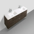 thumbnail image 3 of Eviva Luxury 84 inch Gray Oak Bathroom Vanity with Integrated Acrylic Sinks, 3 of 5