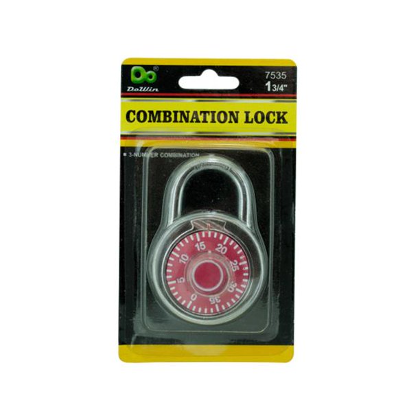 Bulk Buys LL01036 Combination Lock Pack of 36