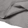 thumbnail image 6 of Rvwovn Men's Loose Fit Mandarin Collar Shirt - Casual Striped Half-Placket Long Sleeve Blouse, 6 of 6