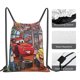 thumbnail image 5 of Mochila deportiva impermeable con cordón de Cars Lightning Mcqueen, para gimnasio, yoga, viajes, para mujeres y hombres, 5 of 8