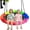 Multicolor, variant on Tree Swing, Saucer Swing, 40 inch 900lbs Weight Capacity, with Adjustable Hanging Straps, Circle Round Disc,for Backyard, Playground, and Camping, Gifts for Kids