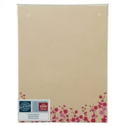 Gartner Studios Stationery, 8 1/2" x 11", Ivory/Pink Flower, Pack Of 100 Sheets