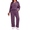 Purple, variant on WellSize Womens Plus Size 2 Piece Outfit Sets Lace Long Sleeve Tops Wide Leg Pants Fall Travel Vacation Outfits Lounge Sets