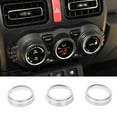 thumbnail image 1 of For Suzuki Jimny 2019 2020 Accessories AC Air Conditioning Knob Button Ring Trim, 1 of 8