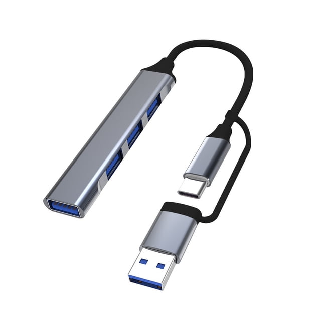 2 IN 1 HUB Universal Compact Mini Docking Station PD High Speed USB Hub for Computer Accessories