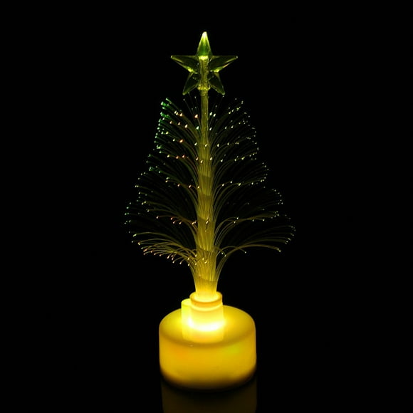 Colorful LED Fiber Optic Christmas Tree Lamp Xmas for Festive Indoor and Outdoor Decor