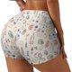 thumbnail image 1 of Fotbe Doodle Wine Shorts Sin Costuras – Shorts Deportivos de Cintura Alta para Mujer, Elásticos para Gimnasio, Yoga, Running o Ciclismo-Medium, 1 of 8