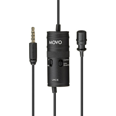 UPC: 0817711022128 | Movo LM1X 3.5mm Lavalier Mic Trs/trrs With Attenution And Headphone Port