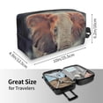 thumbnail image 3 of Uemuo Elephant in Smoke Pattern Portable Toiletry Bags with Handle, Waterproof travel Make up Bags for Women, Large Capacity Travel Cosmetic Bags, 3 of 9