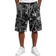 thumbnail image 2 of Delconic Men Realistic Tree Branch Camo Quick Dry Casual Cargo Shorts Skin Friendly Elastic Waist Deep Storage Side Pockets Short Trousers For Spring Summer Daily Black L, 2 of 6