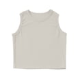 thumbnail image 5 of WhouRiu Girls Ribbed Athletic Tank Tops Summer Solid Color Sleeveless Crew Neck Crop Shirts Kids Lightweight Breathable Everyday Tops,13-14 Years, 5 of 5