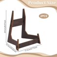 thumbnail image 2 of WEBEEDY 2 Pcs Solid Wood Plate Stands for Display, 8 Inch Plate Display Holder Decorative Plates Easel Stand for Books Platter Photo Frame Album Postcard Artworks, Office Home Desktop Decor, 2 of 5