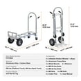 thumbnail image 2 of KFFKFF Aluminum Hand Truck, Dual-Function, 800 lbs Capacity, Robust Industrial Foldable Hand Truck and Dolly, Versatile Cart Transforms from Hand Truck to Platform Cart, Equipped with Rubber Wheels, 2 of 9