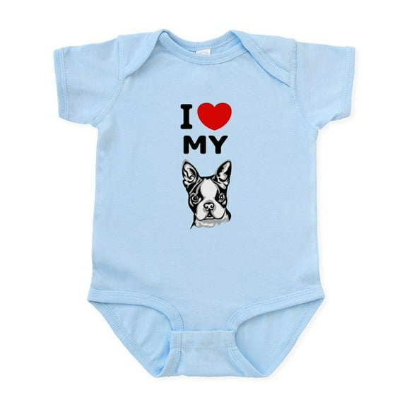 CafePress - Boston Terrier Infant Bodysuit - Baby Light Bodysuit, Size Newborn - 24 Months