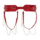 thumbnail image 3 of Cinturón de arnés Macarena Estilo Punk Gótico de Cuero PU Rojo, 3 of 8