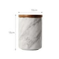 thumbnail image 6 of Fiocias Nordic Style Seasoning Box Marbling Sealed Jar Kitchen Canisters for Tea 10x15cm, 6 of 6