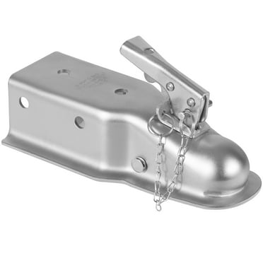 BENTISM Straight Tongue Trailer Coupler for 2" Hitch Ball with 3" Channel 5000 lbs