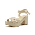 thumbnail image 3 of Zapatilla Para Mujer Fiesta Oficina Formal Color Charol Clay beige 25.5, 3 of 7