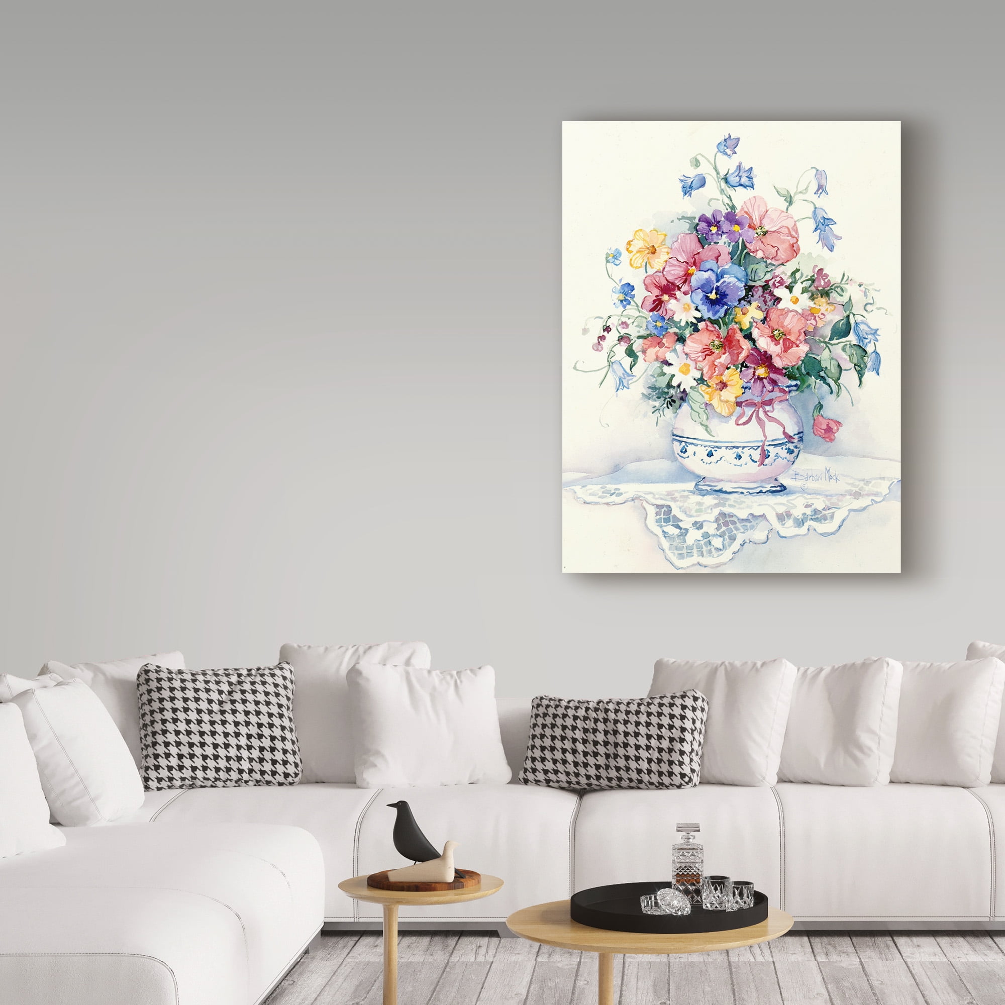 Trademark Fine Art 'Spring Bouquet 1' Canvas Art by Barbara Mock